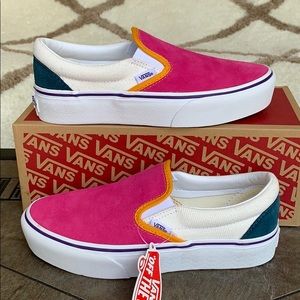 VANS CLASSIC SLIP ON PLATFORM MINI CORD WMNS